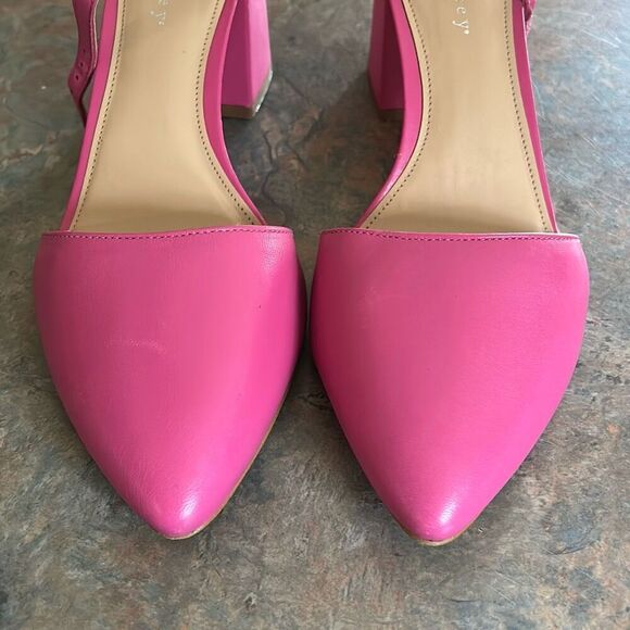 Copper Key Pink Closed Toe Block Heel Ankle Strap Heels Sz 8 - Picture 2 of 7